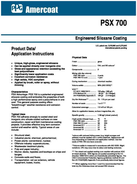 psx 700 data sheet|PSX 700